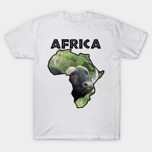 Africa Wildlife Continent Buffalo Grass T-Shirt